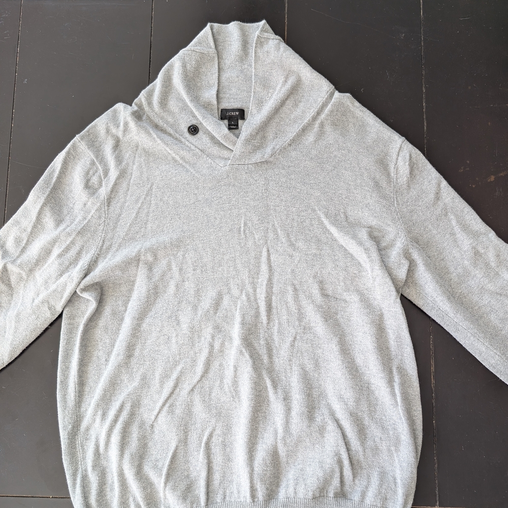J. Crew Light Gray Turtleneck Sweater